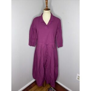 New‎ Hannoh Wessel Ria Cotton Dress in Berry Sz 40